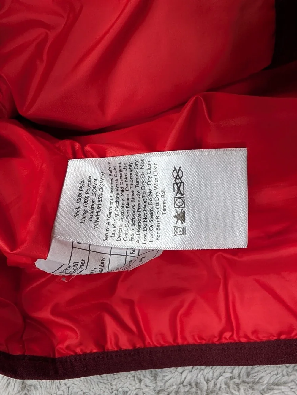 Eddie Bauer Vest Womens L Red Burgundy 700 Goose Down Puffer Full Zip Outdoor